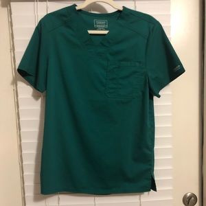 Hunter Green Cherokee Scrub Top